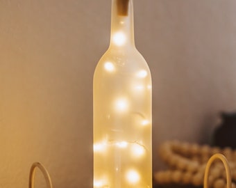 Wine Bottle Lamp: LED Fairy Lights, Unique Lighting