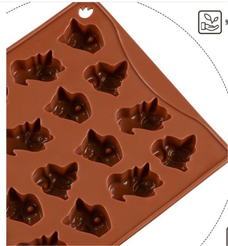 16 cavity cute cat mold silicone mold candy mold chocolate Etsy
