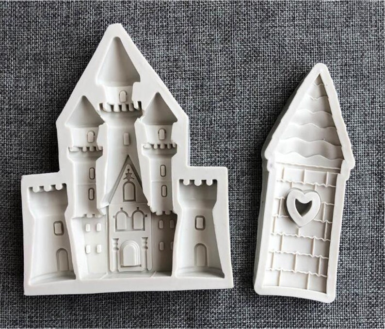 crafts supplies handmade 1- castle silicone mold soap making jewelary mold