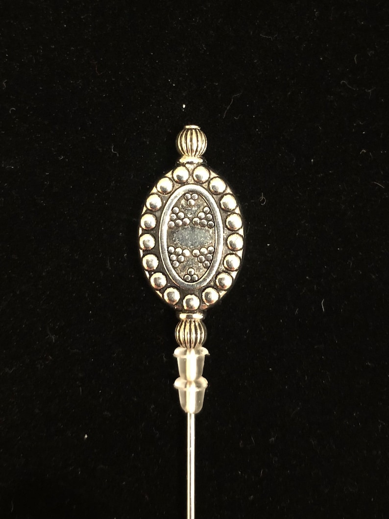 Tibetan Silver hat pins. A selection of 3 beautiful designs in a choice of lengths image 2