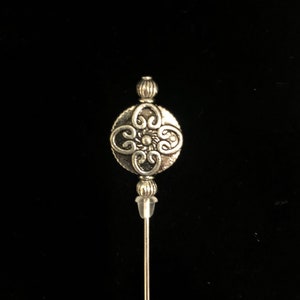Tibetan Silver hat pins. A selection of 3 beautiful designs in a choice of lengths image 3