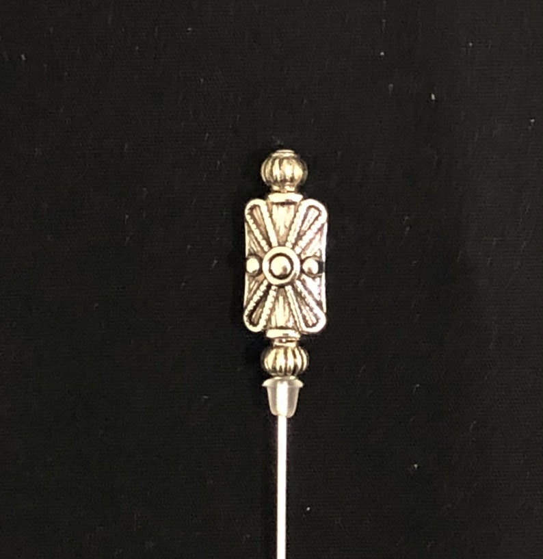 Tibetan Silver hat pins. A selection of 3 beautiful designs in a choice of lengths image 2