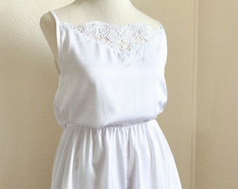 silk white romper