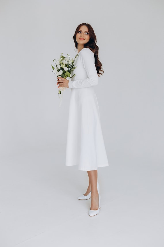 white jersey knit maxi dress Jalini White Jersey Knit Scoop Neck Maxi Dress
