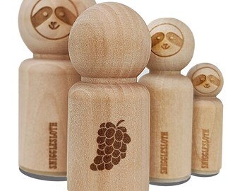 Craft Textile Fabric Printing Stamp By 1 Pc PRB-578 Pottery Scrapbook Stamp Designer Grapes Pattern Stamp Square Wooden Rubber Stamp