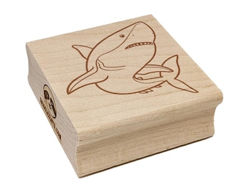 Wooden Stamp Stamp Shark