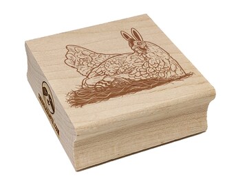 Hen Picked Chicken Egg Rubber Stamp