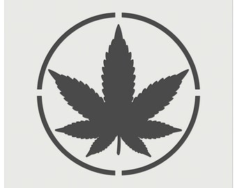 Marijuana Stencil Etsy