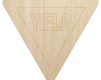 Yield Sign Shape Etsy