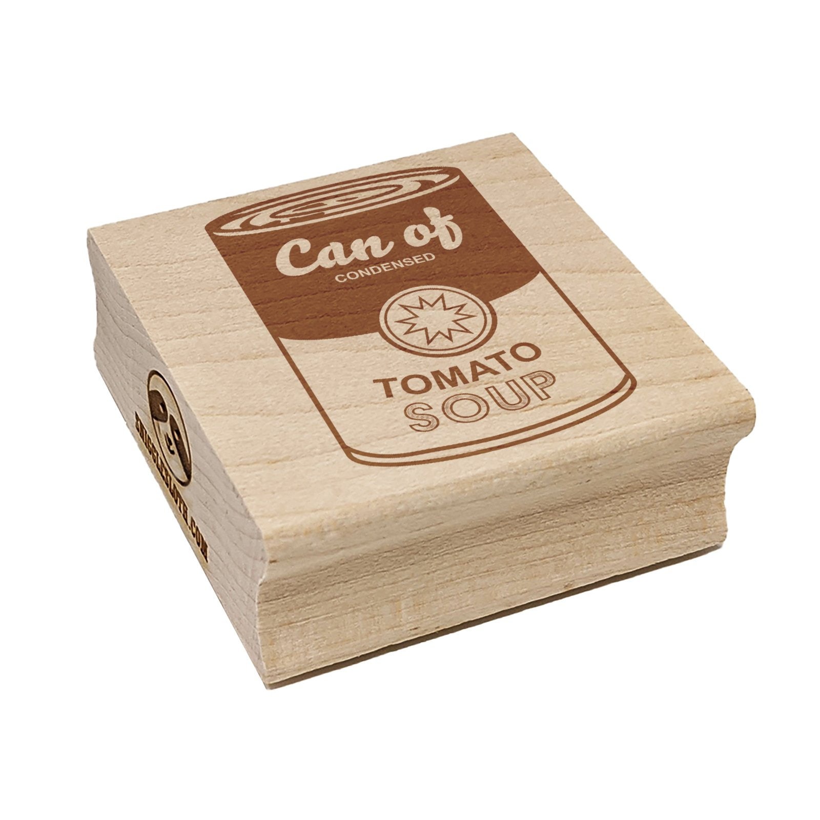 Can of Tomato Soup Modern Art Square Rubber Stamp for Stamping Etsy