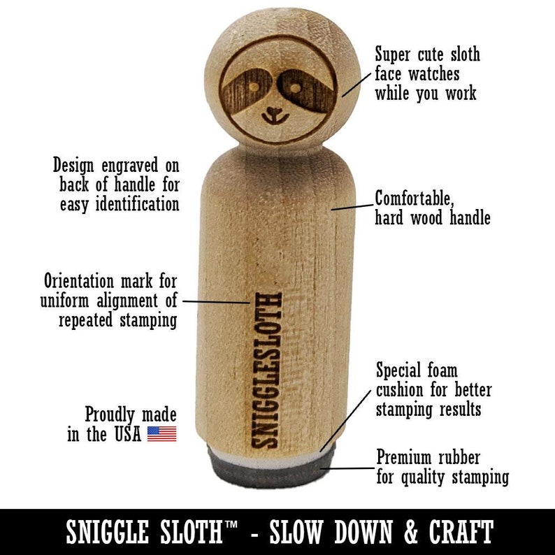 Bag with Tie Outline Rubber Stamp for Stamping Crafting Planners