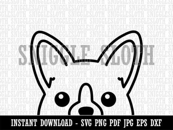Peeking Sloth Clipart Instant Digital Download AI PDF SVG PNG JPG Files for  Comm