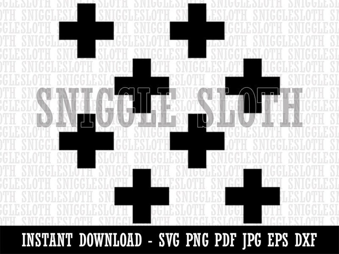 Swiss Cross Repeating Pattern Clipart Instant Digital Download SVG EPS ...