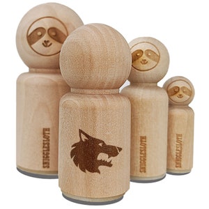 Wild Animal Tribal Wolf Rubber Stamps Wood Stamps Rubber Stamps Rubber-Stamp