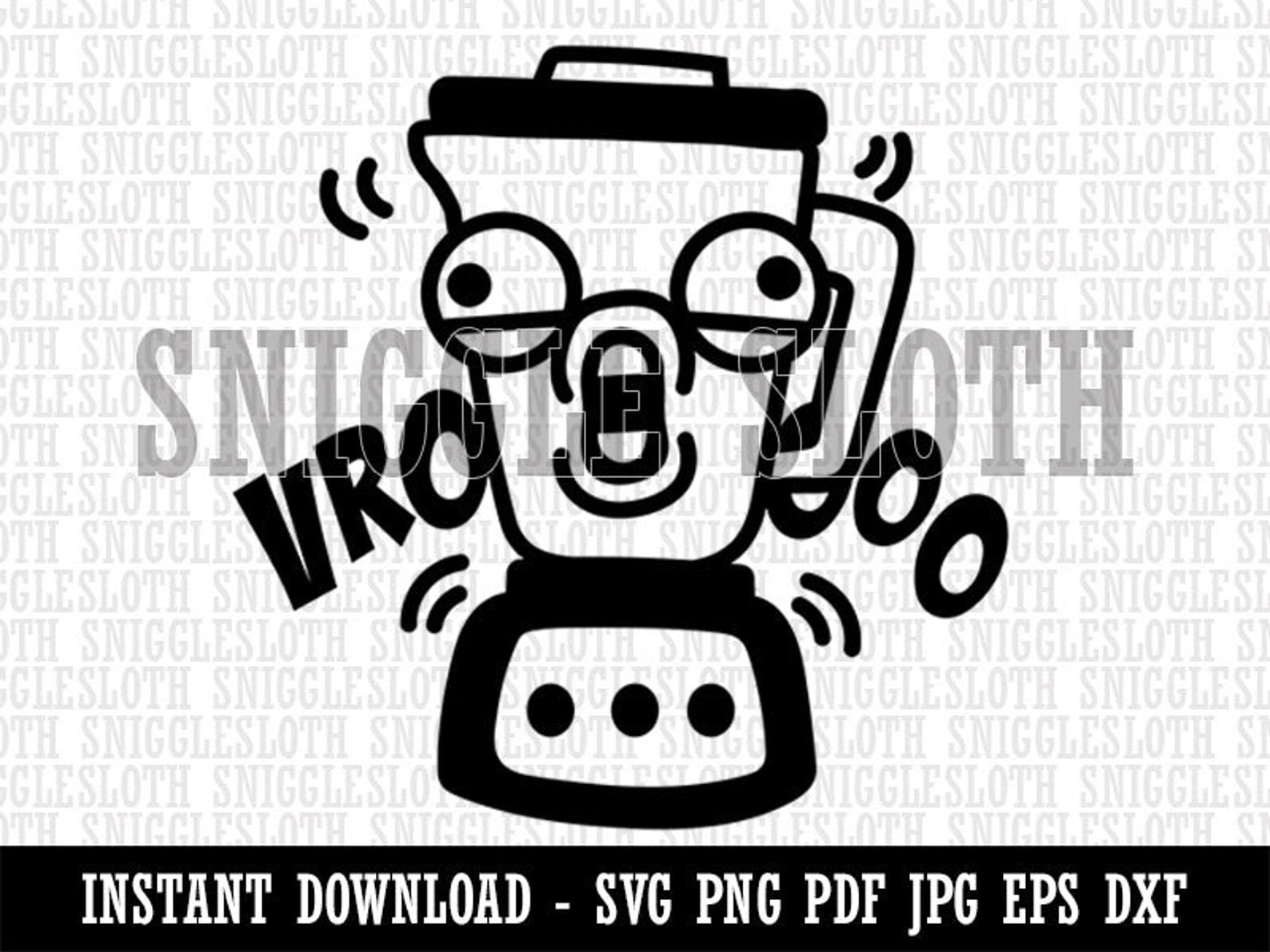 Noisy Blender Cartoon Clipart Instant Digital Download SVG EPS Etsy