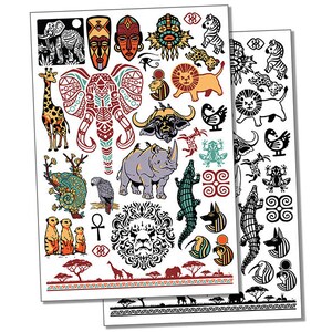 African Tattoo - Etsy