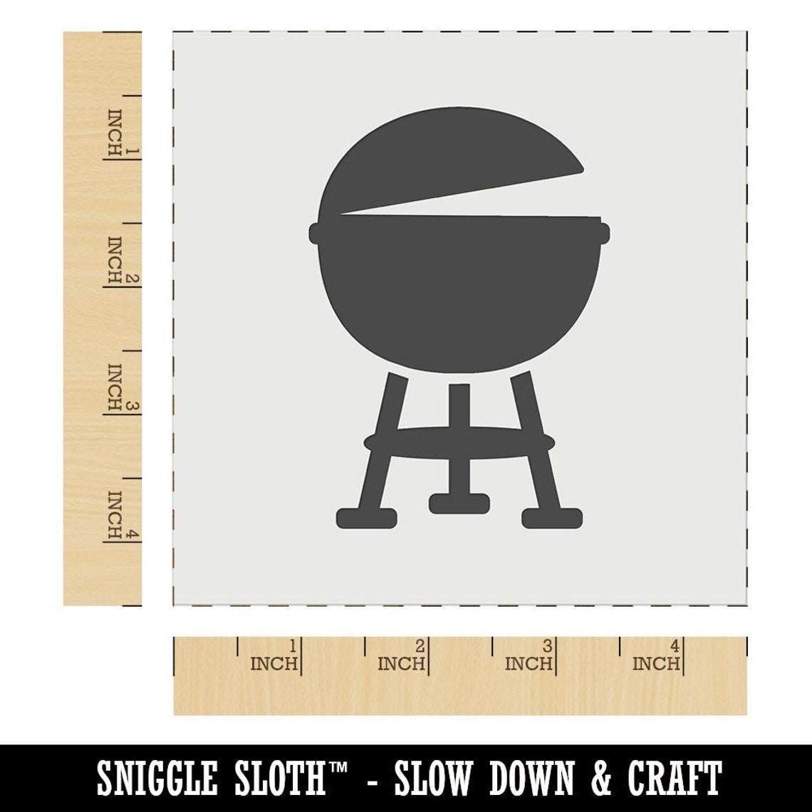 BBQ Barbecue Grill Wall Cookie DIY Craft Reusable Stencil | Etsy