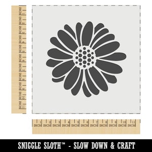 Single Daisy Flower Wall Cookie DIY Craft Reusable Stencil - Etsy