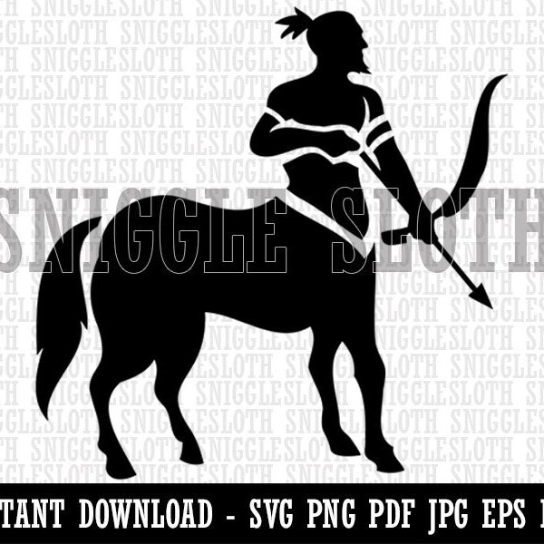 Centaur Mythical Creature Half Horse Man Saggitarius Clipart Digital Download SVG EPS PNG pdf ai dxf jpg Cut Files