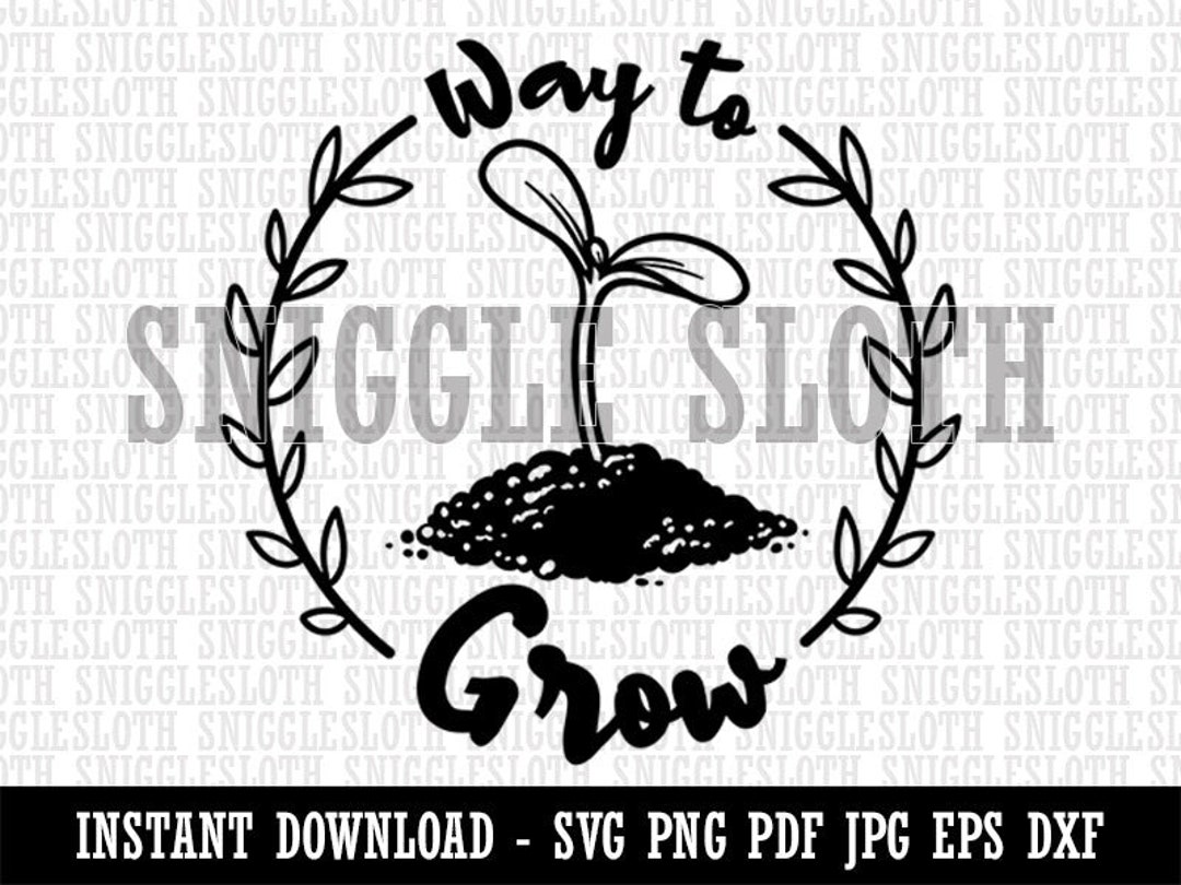 Way to Grow Seed Sprouting Teacher Student Clipart Digital Etsy