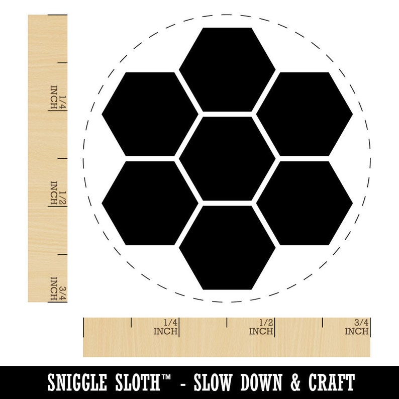 Bee Honeycomb Solid Self-Inking Rubber Stamp for Stamping Crafting Planners image 8