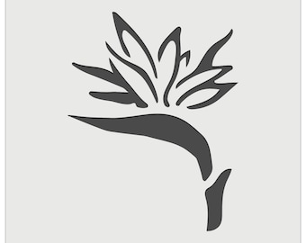 Bird of Paradise Stencil - Etsy