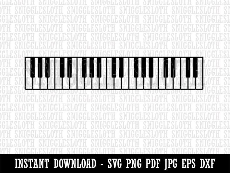 Piano Keys Border Clipart Instant Digital Download SVG EPS PNG Etsy