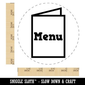 Restaurant Takeout Menu Food Rubber Stamp for Stamping Crafting Planners image 10