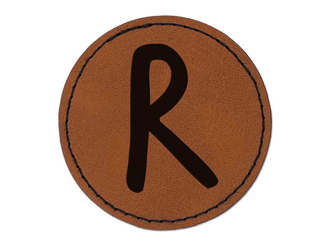 Letter R Uppercase Felt Marker Font Round Iron-on Engraved - Etsy