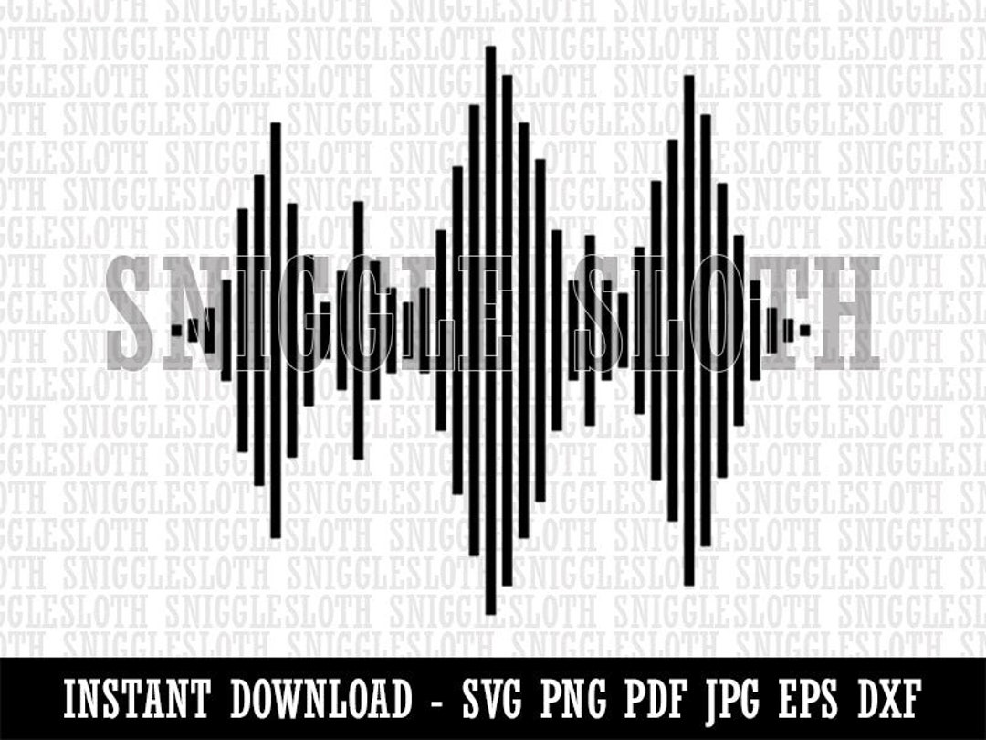 Sound Waves Music Clipart Instant Digital Download SVG EPS PNG - Etsy ...