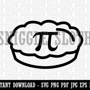 Pi Symbol on Pie Clipart Instant Digital Download SVG EPS PNG Pdf Ai ...