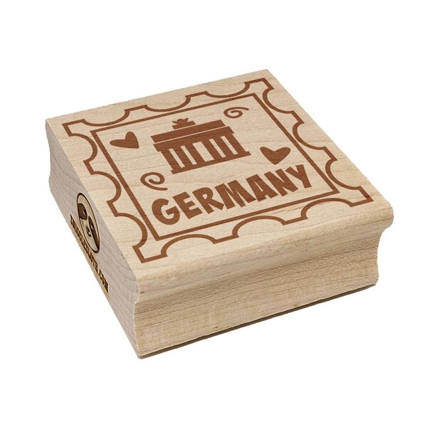 Germany Brandenburg Gate Passport Travel Square Rubber Stamp for Stamping Crafting