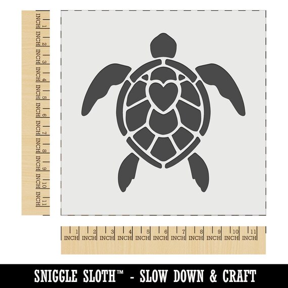 Sea Turtle Heart In Shell Wall Cookie Diy Craft Reusable Etsy 日本