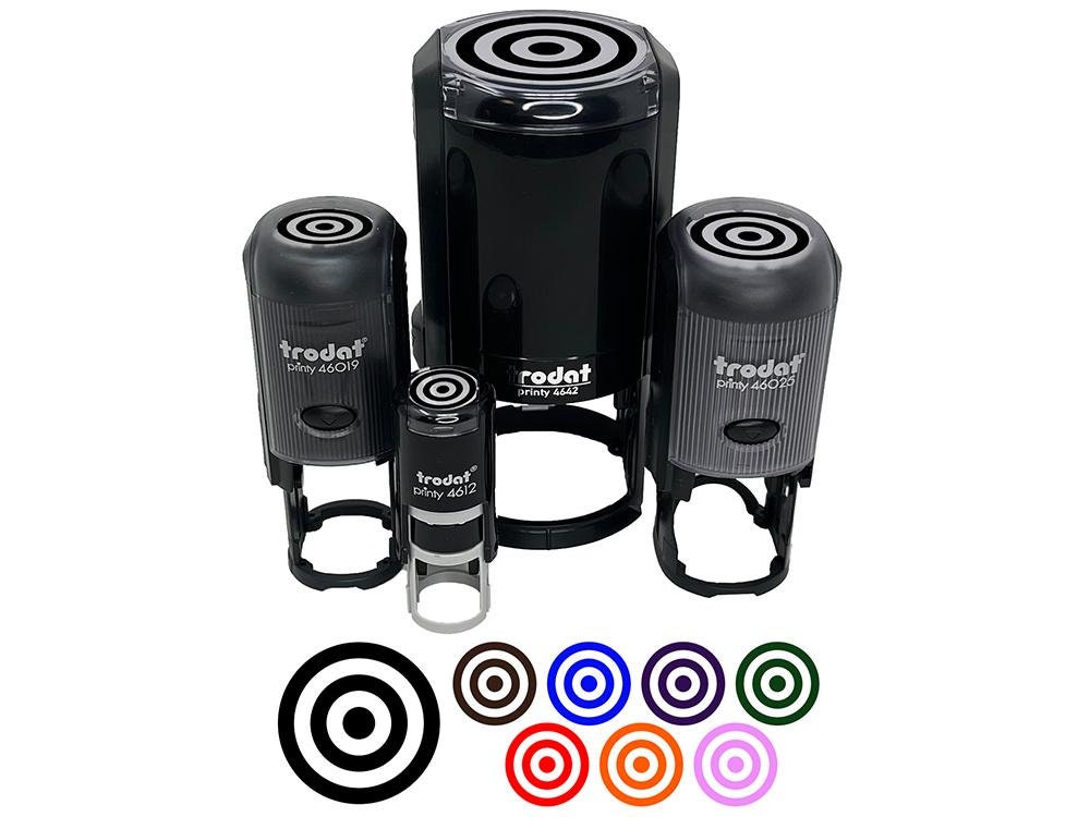 Bullseye Target SelfInking Rubber Stamp for Stamping Crafting Etsy