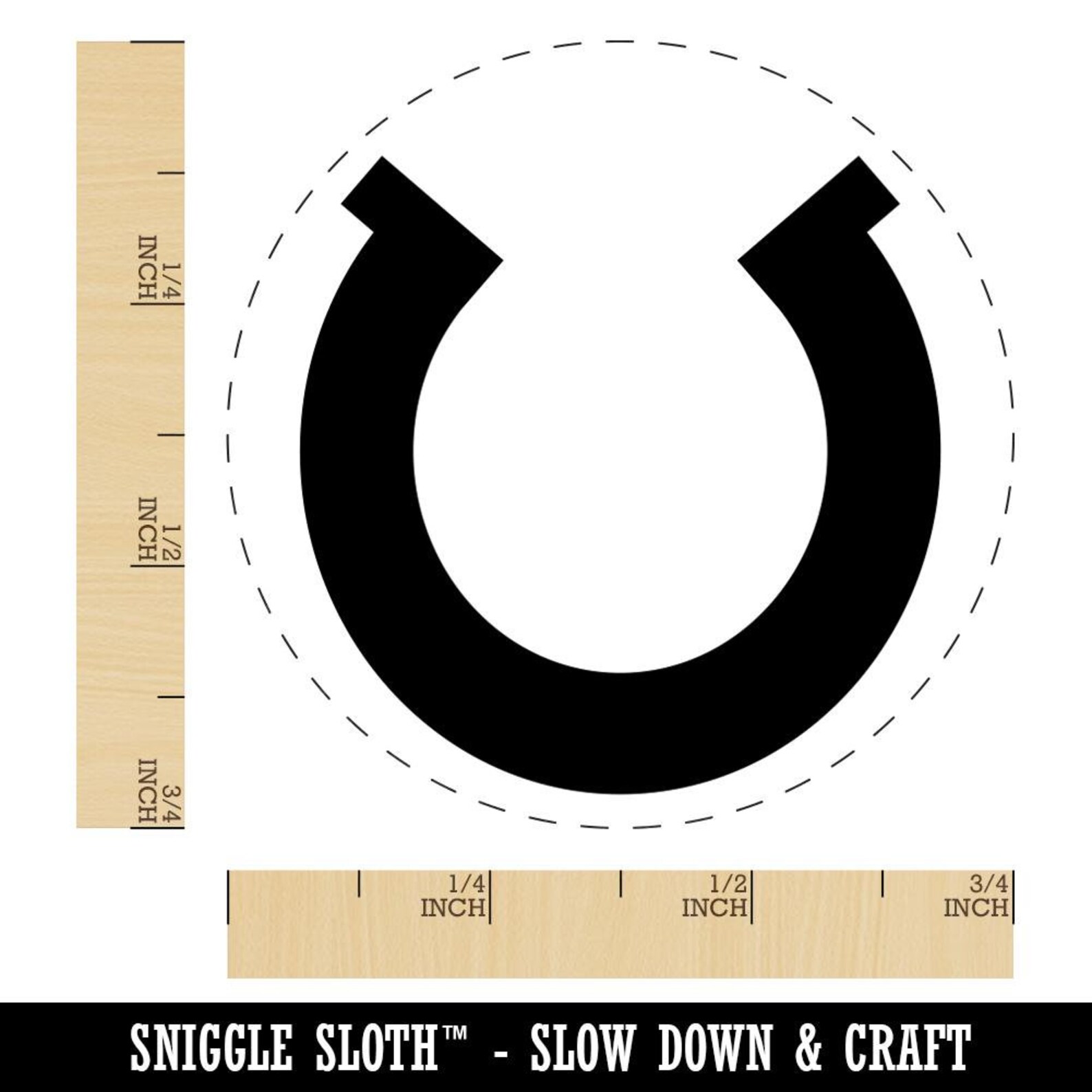 Horseshoe Lucky Solid Rubber Stamp for Stamping Crafting Etsy