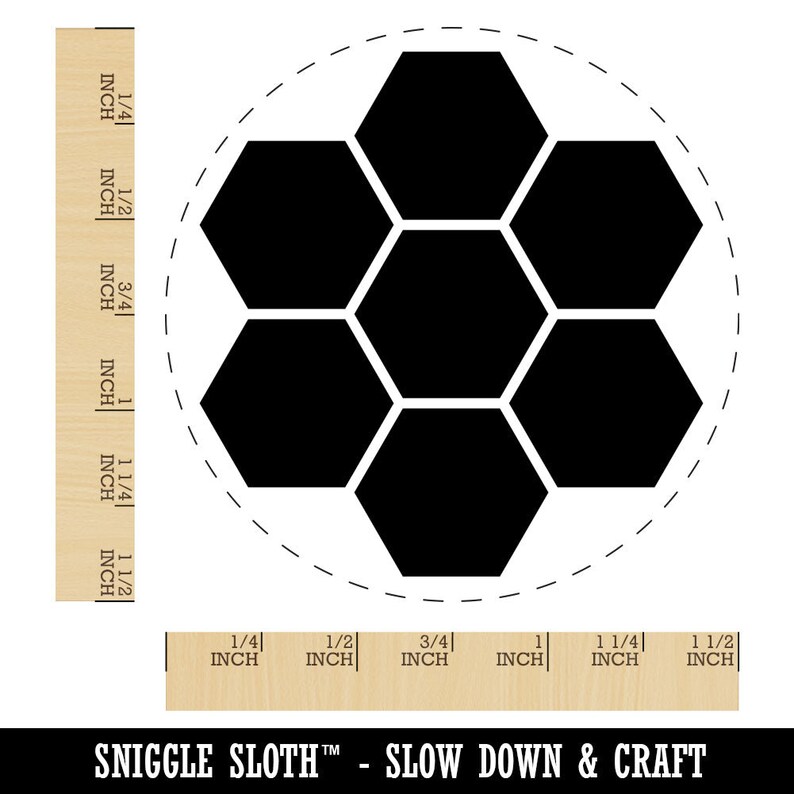 Bee Honeycomb Solid Self-Inking Rubber Stamp for Stamping Crafting Planners image 10