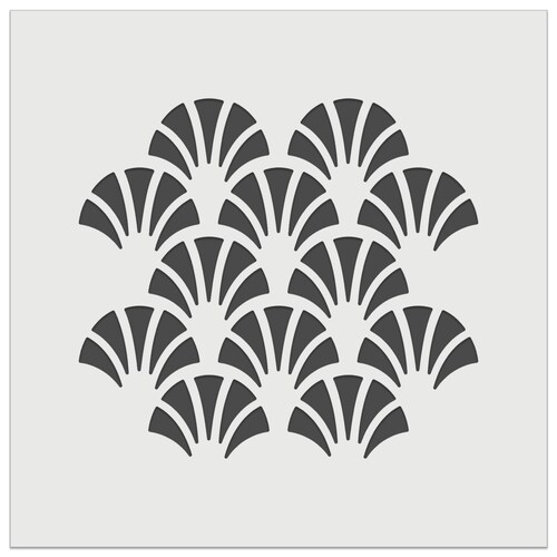 Geometric Art Deco Stencil Etsy