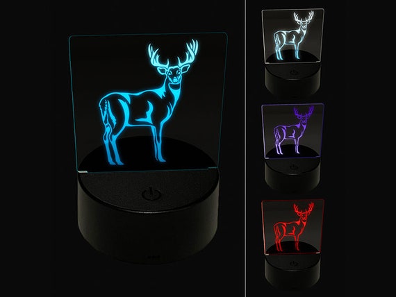 Sniggle Sloth Sign of The Horns Rock and Roll Hand Gesture 3D Illusion LED  Night Light Sign Nightstand Desk Lamp