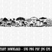 Whimsical Row of Magical Mushrooms Fungus Fungi Toadstool Clipart Digital Download SVG EPS PNG pdf ai dxf jpg Cut Files 