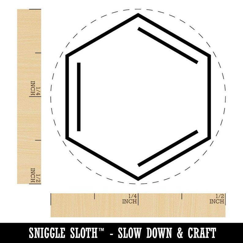 Benzene Ring for Organic Chemistry Science Rubber Stamp for | Etsy