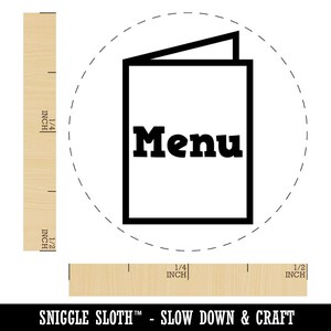 Restaurant Takeout Menu Food Rubber Stamp for Stamping Crafting Planners image 7