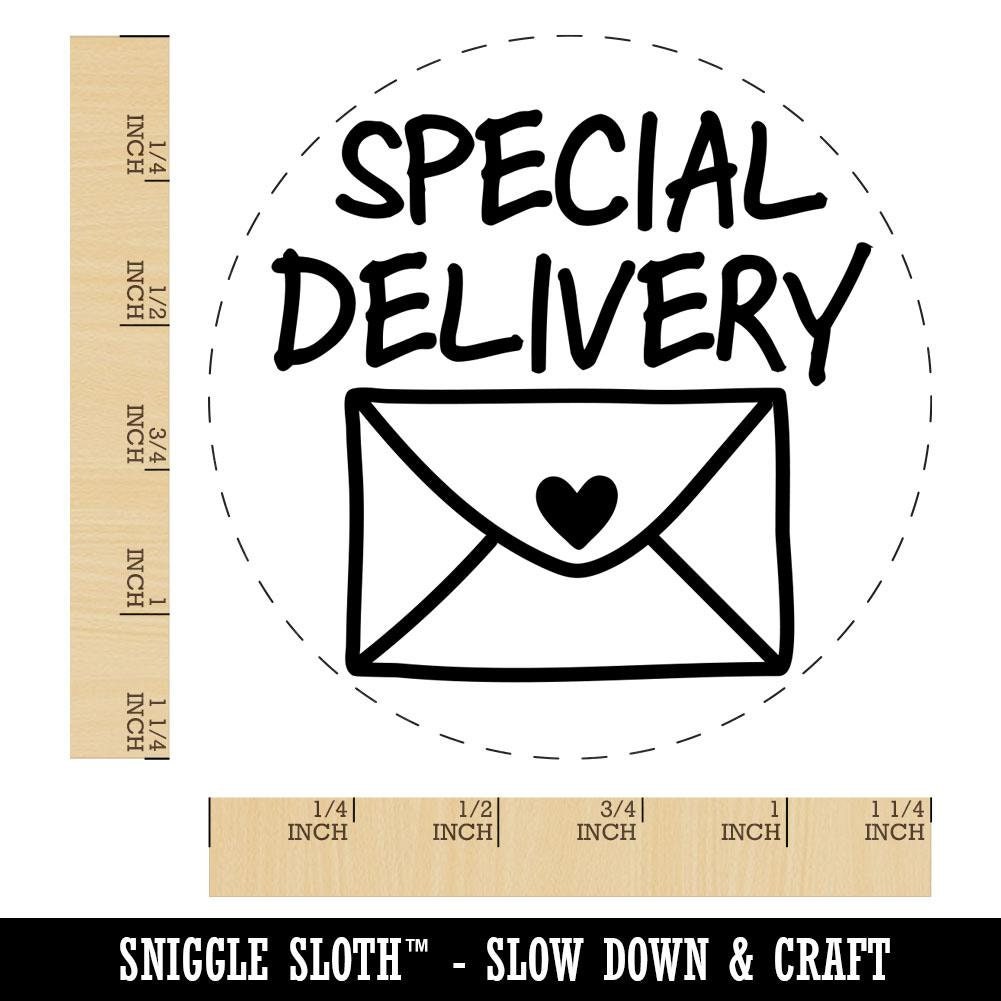 Special Delivery Envelope Rubber Stamp for Stamping Crafting Etsy