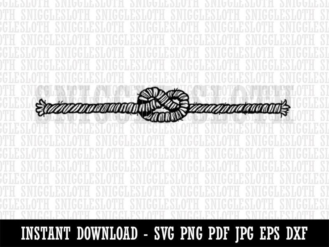 Buy Nautical Rope Knot String Border Clipart Instant Digital Online in