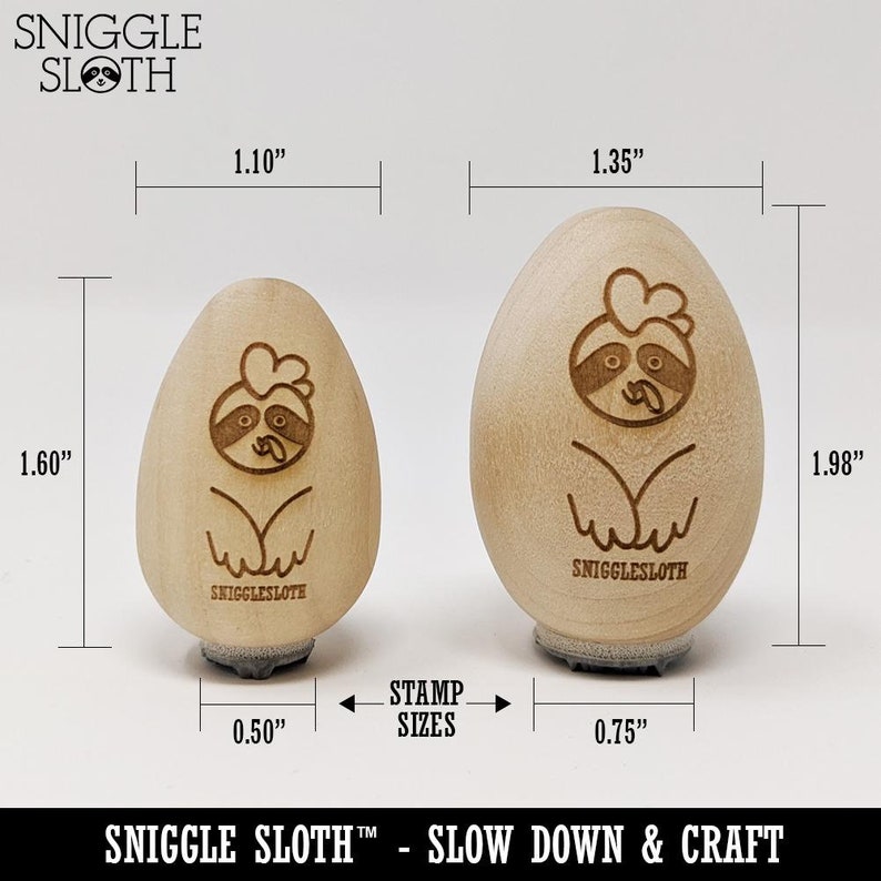 Please Return Carton Chicken Egg Rubber Stamp