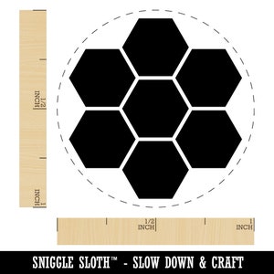 Bee Honeycomb Solid Self-Inking Rubber Stamp for Stamping Crafting Planners image 9