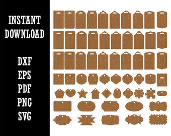60 Tarjetas de exhibición de joyería de pendientes Soporte de plantillas de respaldo Diseños Descarga instantánea digital SVG EPS DXF pdf png Archivo para láser o Cricut