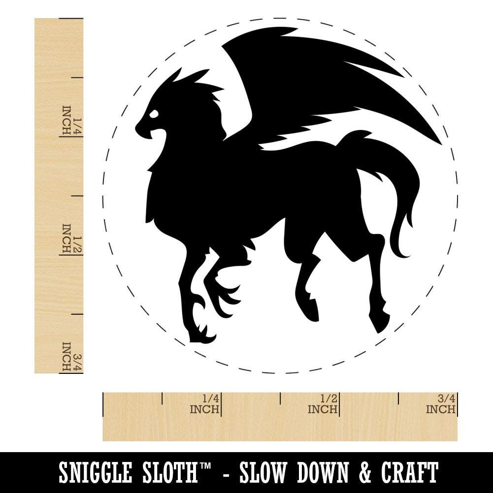 Sniggle Sloth Baby Footprints Rubber Stamp - 1-1/4 Inch Craft Stamp For Planners, Cards, DIY Projects