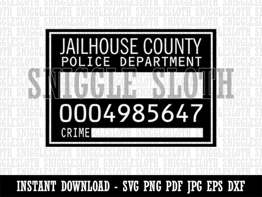 Mugshot Crime Inmate Board Jail Clipart Instant Digital Download SVG Mugshot Crime Inmate Board Jail Clipart Instant Digital Download SVG