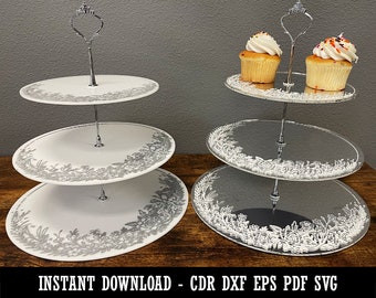 Cupcake Holder Cdr Dxf Eps Pdf SVG Digital Download Laser Design Template File