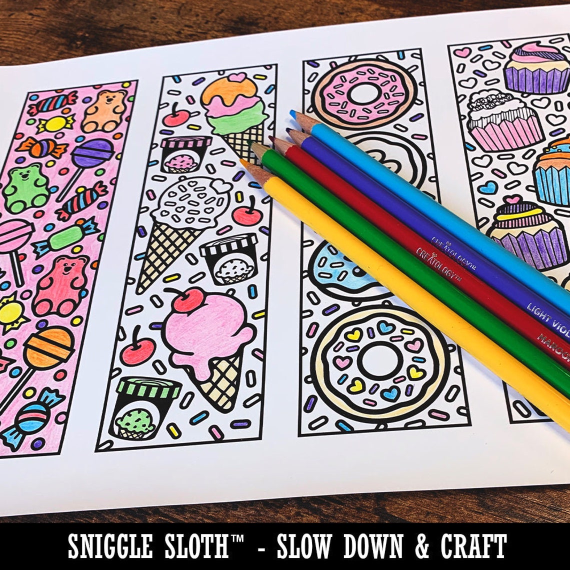 Fun Cats Coloring Bookmarks Instant Digital Download Print - Etsy